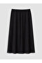 Trendlucky Plus Size Linen Blend Flared Skirt with Difference - 5