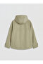 Khaki Hooded Oversize Women's Raincoat - 6