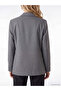Lcw Vision Gray Double-Breasted Collared Women's Blazer Jacket - 4