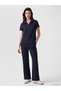 Lcw Comfort Navy Blue Polo Neck Soft Touch Women's T-Shirt - 2