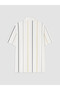 Lcw Vision Ecru Polo Collar Striped Pique Men's T-Shirt - 6