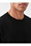 Xside Active Black Crew Neck Combed Cotton Men's T-Shirt - 3