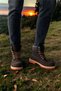 Genuine Leather Nubuck Men's Boots BROWN - 3