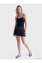 Lcw Dream Black Women's Swimming Shorts Skirt with Elastic Waist