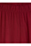 Alita City Lcw Curve Burgundy Combed Cotton Plain Loose & Baggy Women's Capri with a Difference - 4