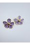 Colorful Bijoux Earrings with Floral Figures – Elegant Floral Design Earrings