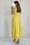 Yellow Halter Neck Lined Dress - 4