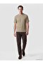 Southblue Beige Crew Neck Ribbed Men's T-Shirt - 2