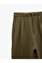 Normal Waist Lace-Up Three-Thread Pocket Sweatpants - 8