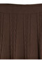 Lcw Modest Brown Knitted Patterned Knitwear Skirt with Elastic Waist - 6