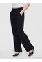 Lcw Comfort Black Elastic Waist Wide Leg Women's Trousers - 2