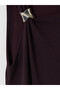 Lcw Everyday Burgundy Asymmetrical Collar Gathered Soft Touch Dress - 6