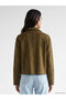 Lcw Vision Khaki Shirt Collar Suede Look Women's Jacket - 5