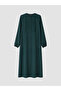 Lcw Grace Green Crew Neck Embroidered A-Line Dress - 5
