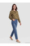 Lcw Grace Green Tie Neck Patterned Blouse - 2