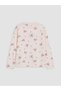 Lcw Kids Ecru Crew Neck Girls Pajama Set - 6