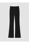Lcw Modest Black Slim Fit Flared Women's Trousers
