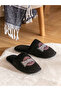 Lcw Steps Black Embroidered Men's House Slippers