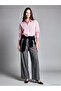 Alita City Lcw Modest Gray Loose Fit Women's Pleated Fabric Pants with a Difference