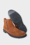 Nubuck Genuine Leather Double Zipper Men's Boots Taba - 6