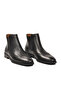 Black Inside and Outside Genuine Leather Men's Classic Chelsea Boots with Side Elastic 3470 - 2