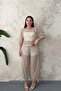 Beige Sequin Suit - 2