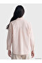 Xside Pink Striped Oversize Women's Shirt - 4