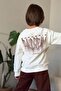 Boy's Brown Tracksuit with Back Lettering Detail, Pullover with Cuff and Stripe Detail at the Cuffs - 2