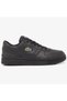 T-Clip Set 224 02 Leather Mens Sneaker Genuine Leather Men's Casual Sports Shoes Black