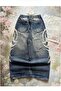 Grind Washed Denim Fabric White Tribal Printed Harajuku Unisex Baggy Pants - 2