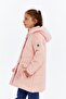 Hooded Winter Pompom Detailed Girl's Coat - 5