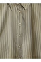 Lcw Modest Green Striped Women's Shirt - 6