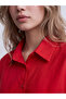 Lcw Vision Red Oversize Poplin Women's Shirt - 3
