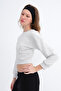 Beli Corseted Crop Sweatshirt S11289 - 5