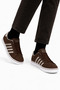 Men's Faylon Sole Linen Sneaker Shoes Brown - 3