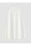 Alita City Lcw Vision Ecru Knitwear Plain Midi Women's Skirt with a Difference - 4