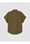 Lcw Everyday Green Lace-Up Oversize Women's Shirt - 7