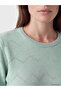 Lcw Grace Green Crew Neck Zigzag Patterned Women's Knitwear Sweater - 3