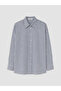 Xside Blue Plaid Oversize Women's Shirt - 6