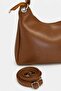 Women's Shoulder Bag Soft Textured Zippered Large Internal Volume Adjustable Long Strap Daily Bag - 4