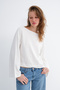 Kayık Neck Long Sleeve Basic T-Shirt B06046 - 5