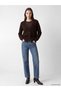 Lcw Modest Brown V-Neck Lace Detailed Women's Knitwear Cardigan - 2