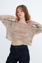Crew Neck Openwork Knitwear T02689 - 2
