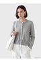 Alita City Lcw Modest Gray Knitwear Plain Women's Cardigan with a Difference