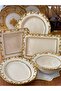 Service Presentation Set 5 Pieces Violet Gold