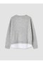 Lcw Everyday Gray Shirt Collar Women's Knitwear Sweater - 7