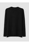 Alita City Lcw Grace Black Oval Collar Knit Detailed Women's Knitwear Sweater - 5