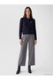 Lcw Modest Navy Blue Polo Collar Patterned Women's Knitwear Sweater - 2