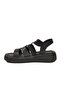 Black Adjustable Strap Soft Comfortable Sole Women's Sandals 35397 - 4