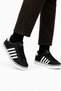 Men's Faylon Sole Linen Sneaker Shoes Black - White